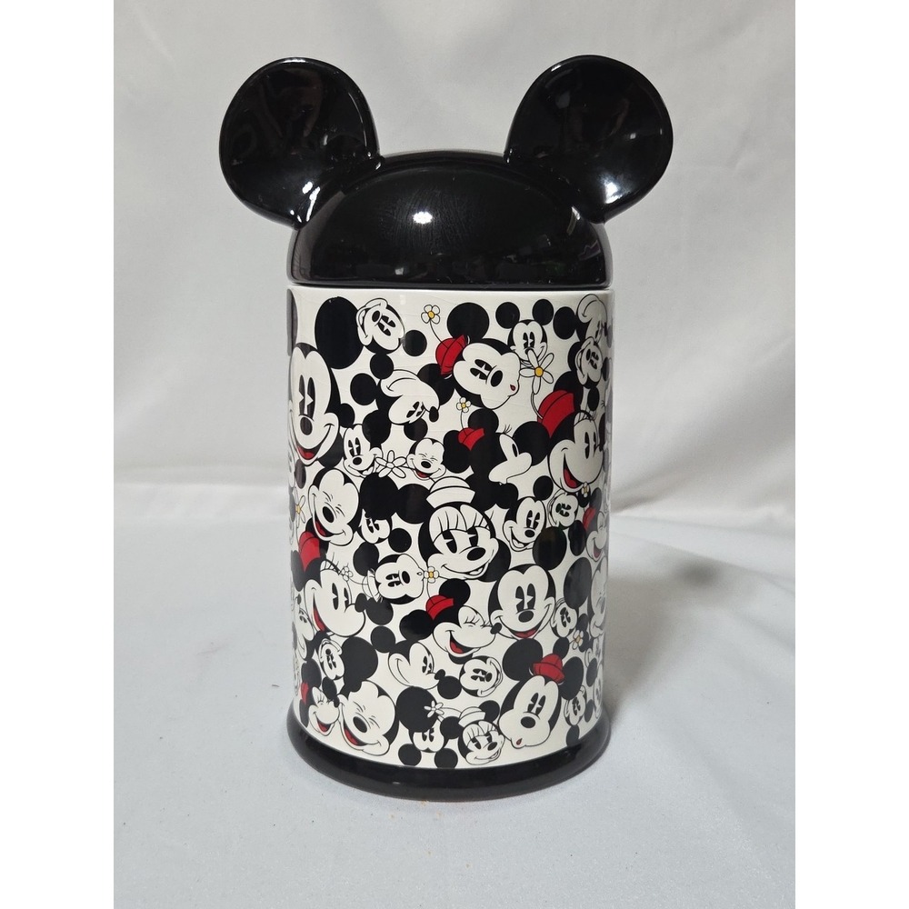 Disney World Minnie Mouse And Mickey Mouse Cookie Jar Canister